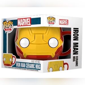 Funko Pop! Mug: Marvel-Iron Man / Taza de Cerámica de 16 Oz